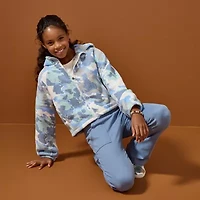 Xersion Sherpa Little & Big Kid Girls Midweight Jacket