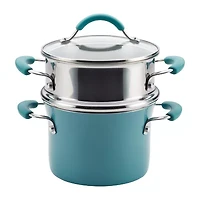 Rachael Ray Cucina Nonstick Saucepot with Steamer and Lid