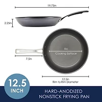 Rachael Ray Cook + Create Hard Anodized 12.5" Non-Stick Frying Pan