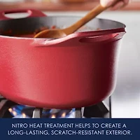Rachael Ray NITRO Cast Iron 6.5-qt. Dutch Oven with Lid