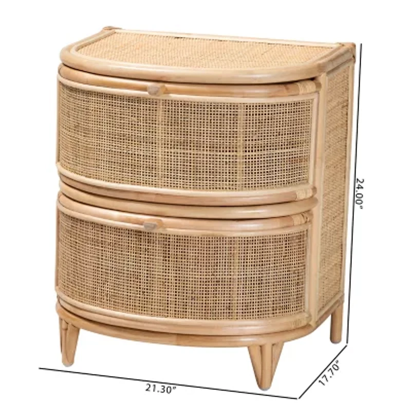 Oleta 2-Drawer Nightstand