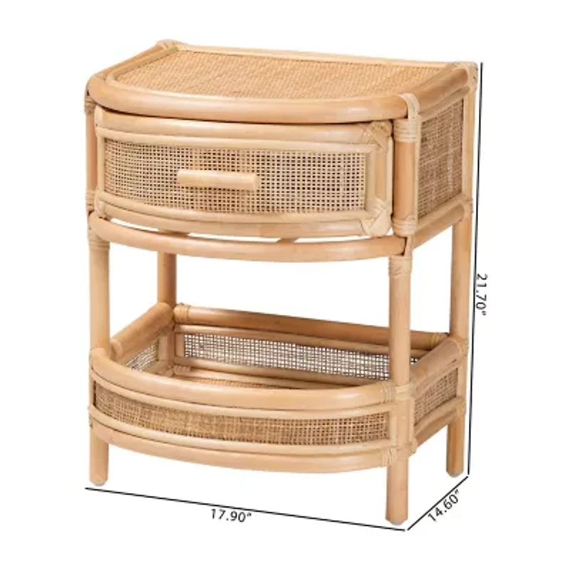 Divitia 1-Drawer Nightstand