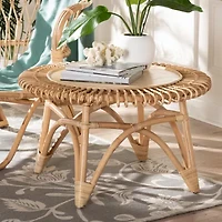 Elani Rattan Coffee Table