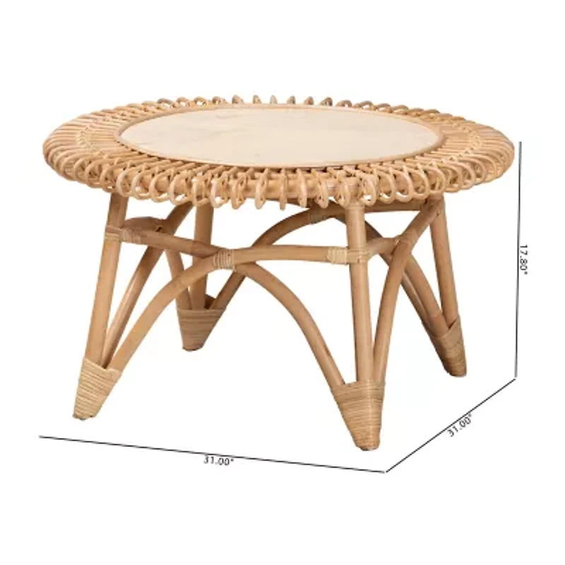 Elani Rattan Coffee Table