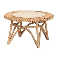 Elani Rattan Coffee Table