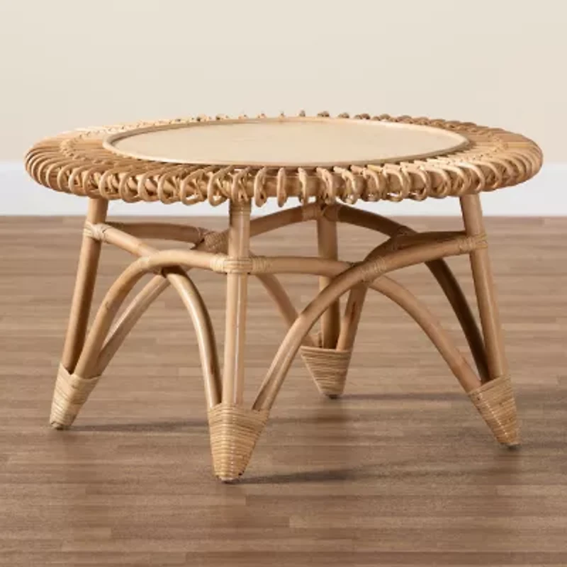 Elani Rattan Coffee Table