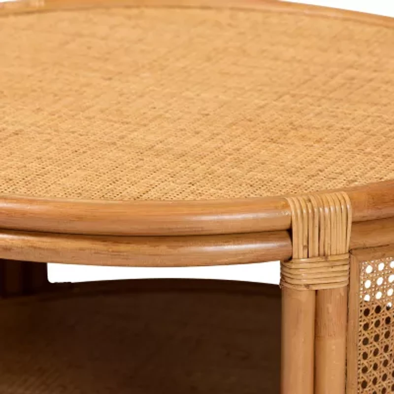Louis 1-Drawer Rattan Coffee Table