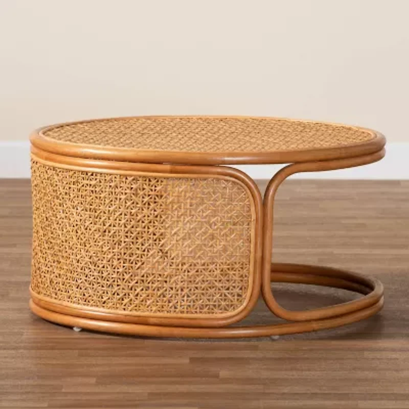Eldon Rattan Coffee Table