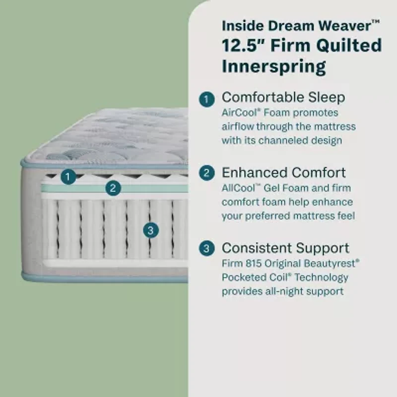 BeautySleep Dream Weaver 12.5" Firm Tight Top - Mattress Only