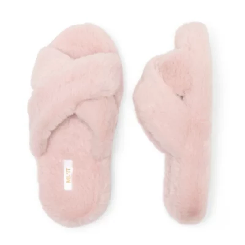 Mixit Criss Cross Womens Slip-On Slippers