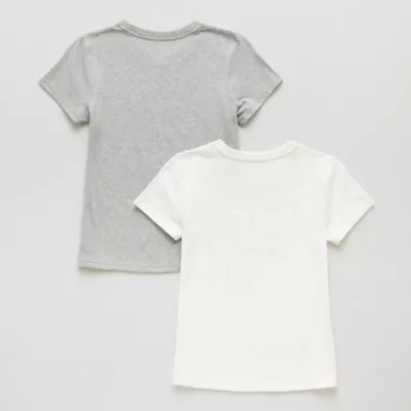 Xersion Little & Big Kid Girls Crew Neck Short Sleeve Regular Fit 2-pc. Graphic T-Shirt