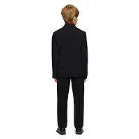 Van Heusen Little & Big Kid Boys Stretch Fabric Long Sleeve Point Collar Shirt + Tie Set