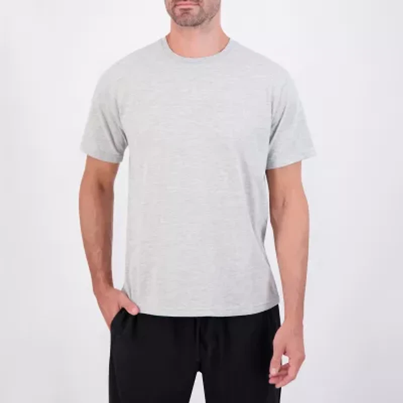 Hanes Mens Crew Neck Short Sleeve 2-pc. Pajama Sets
