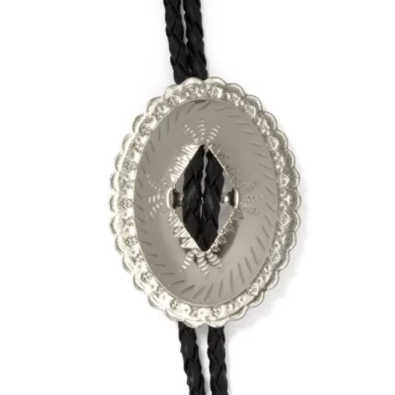 Western Express Silver Concho Tie