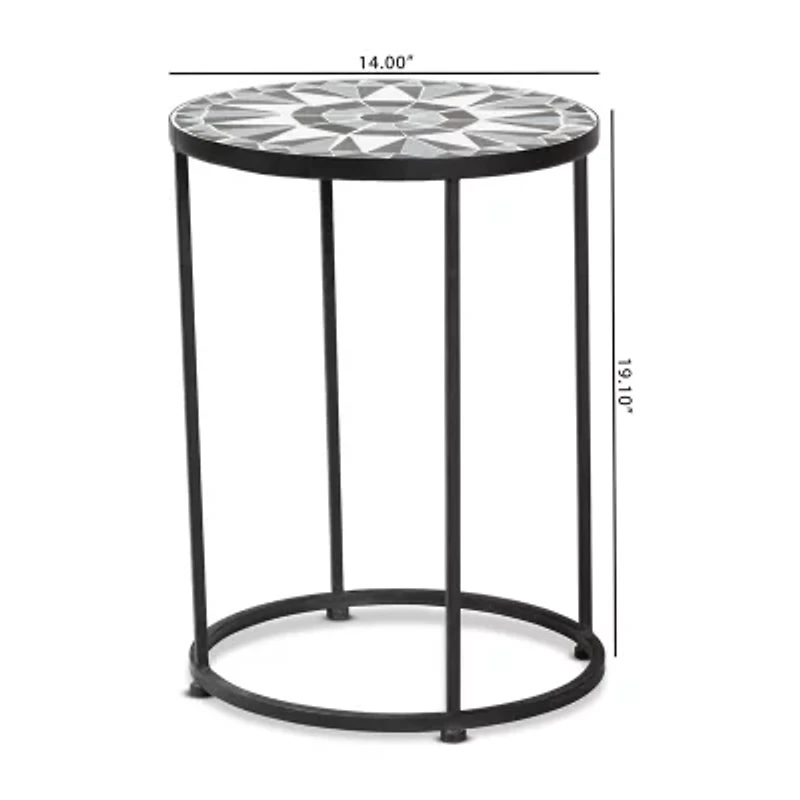 Kaden Glass Side Table