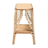 Bastet 2-Drawer Rattan Console Table