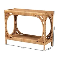 Ramona Rattan Console Table