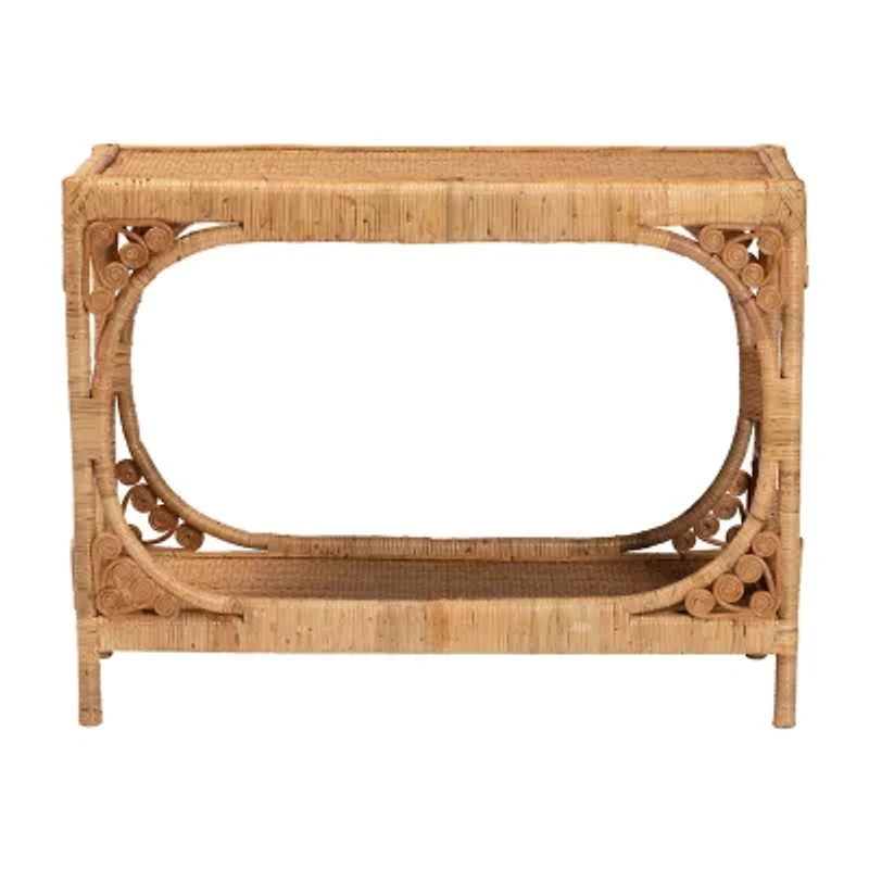 Ramona Rattan Console Table