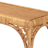 Ramona Rattan Console Table