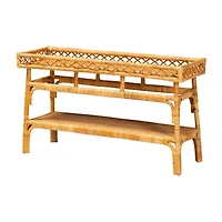Savitri Rattan Console Table