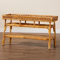 Savitri Rattan Console Table