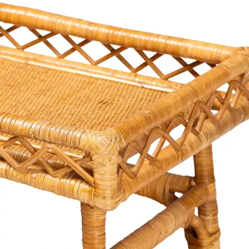 Savitri Rattan Console Table