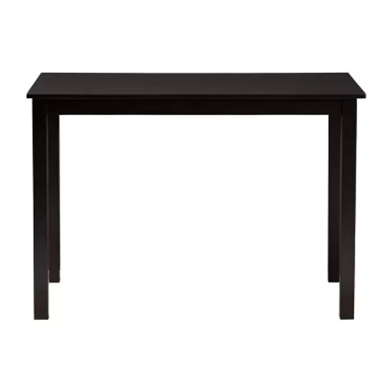 Eveline Rectangular Wood-Top Dining Table