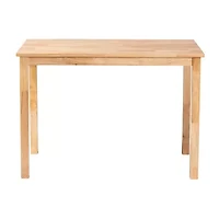 Eveline Rectangular Wood-Top Dining Table