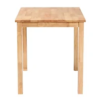 Eveline Rectangular Wood-Top Dining Table