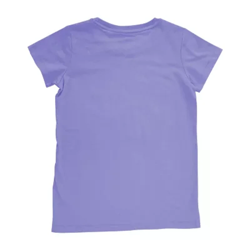 Disney Collection Little & Big Kid Girls Crew Neck Short Sleeve Regular Fit Marie The Aristocats Graphic T-Shirt