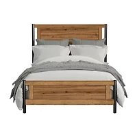 Norcross Queen Panel Bed in Hickory
