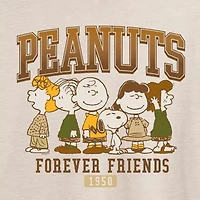 Womens Crew Neck Short Sleeve Regular Fit Peanuts Graphic T-Shirt