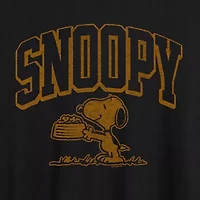 Womens Crew Neck Short Sleeve Snoopy Graphic T-Shirt