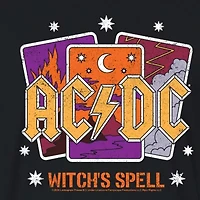 Womens Crew Neck Short Sleeve AC/DC Graphic T-Shirt