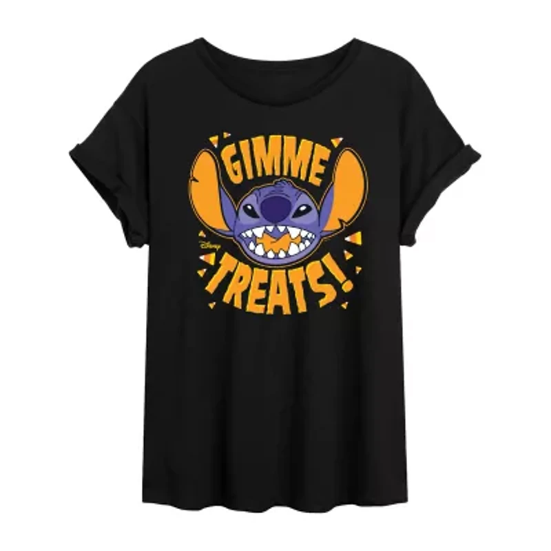 Womens Crew Neck Short Sleeve Graphic T-Shirt