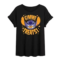 Womens Crew Neck Short Sleeve Graphic T-Shirt