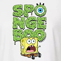 Womens Crew Neck Short Sleeve Spongebob Graphic T-Shirt