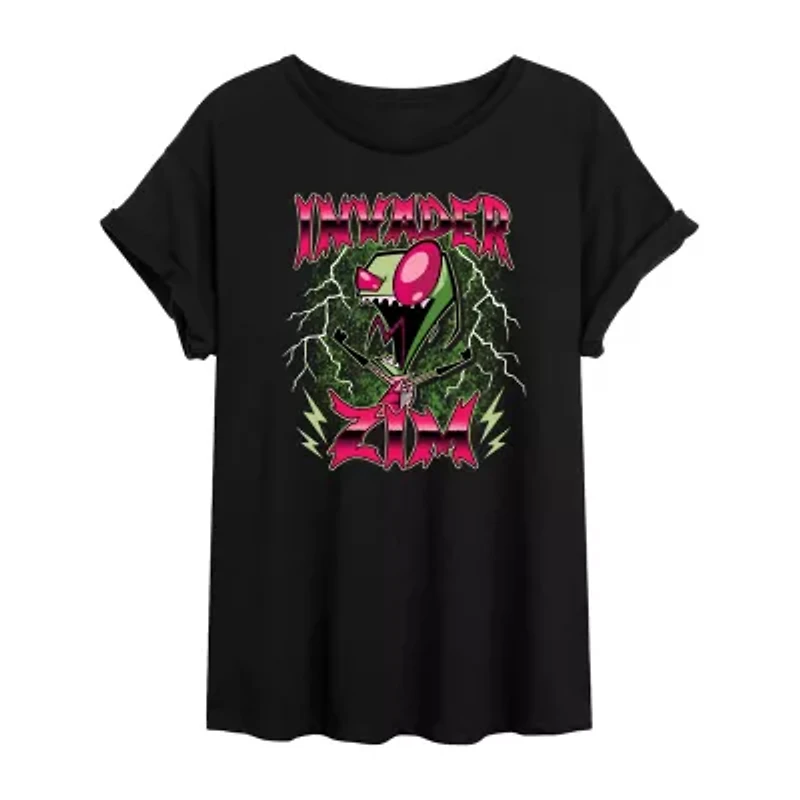 Womens Crew Neck Short Sleeve Graphic T-Shirt