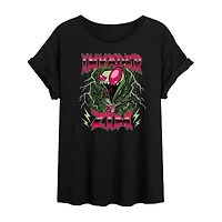 Womens Crew Neck Short Sleeve Graphic T-Shirt