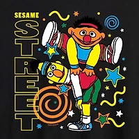Womens Crew Neck Sesame Street Graphic T-Shirt