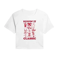 Womens Crew Neck Short Sleeve Graphic T-Shirt