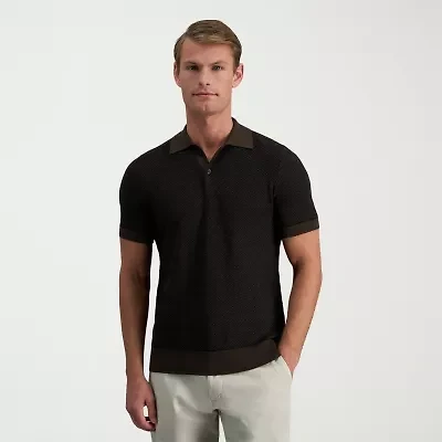Haggar Mens Short Sleeve Pullover Sweater