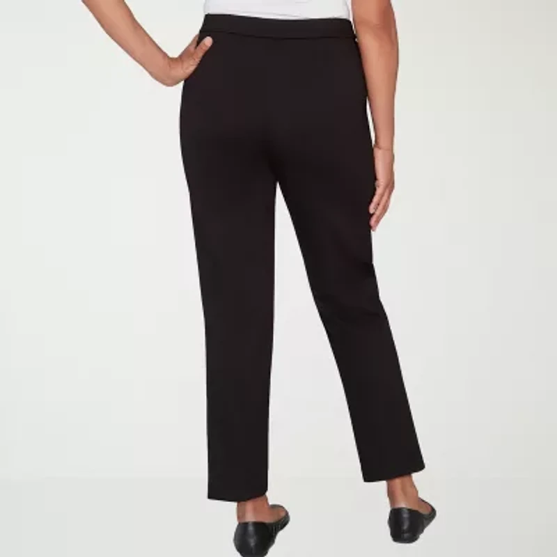 Alfred Dunner Barcelona Womens Straight Pull-On Pant