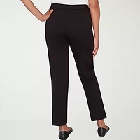 Alfred Dunner Barcelona Womens Straight Pull-On Pant