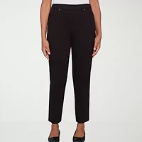 Alfred Dunner Barcelona Womens Straight Pull-On Pant