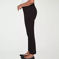 Alfred Dunner Barcelona Womens Straight Pull-On Pant