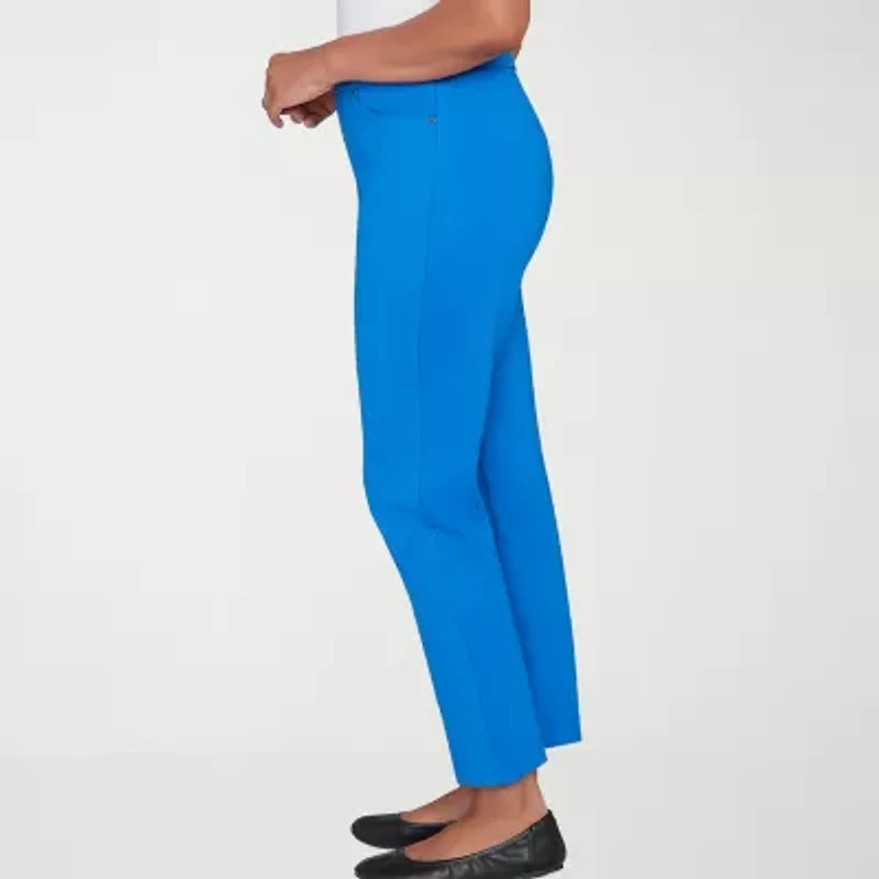 Alfred Dunner Barcelona Womens Straight Pull-On Pant