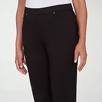 Alfred Dunner Barcelona Womens Straight Pull-On Pant