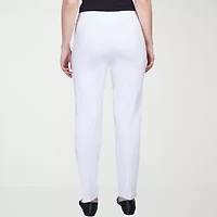 Alfred Dunner Classics Womens Slim Pull-On Pant