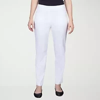 Alfred Dunner Classics Womens Slim Pull-On Pant